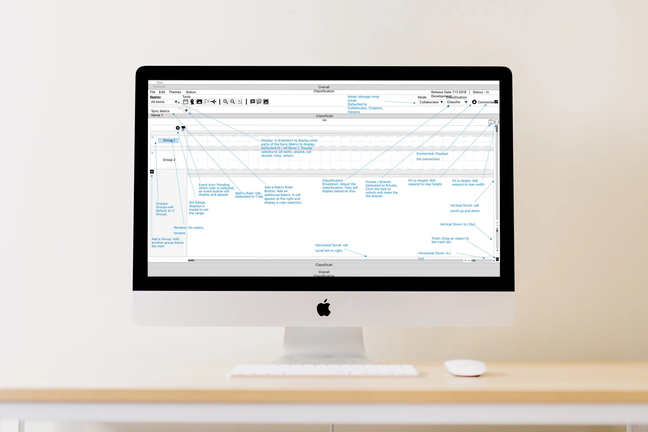 Time path UI — tools and actions